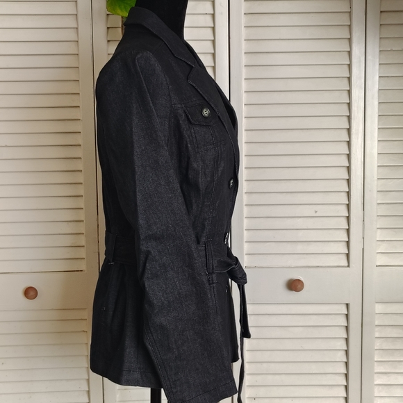 G.H. Bass & Co. Dark Gray Belted Blazer - Picture 3 of 10